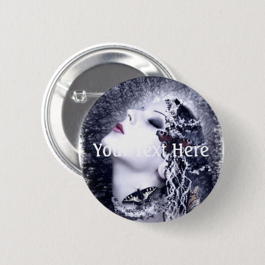 Falln Butterfly Ronde Button 5,7 Cm (Voorkant /achterkant)