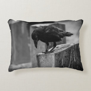 Falln Cemetery Crow Accent Kussen