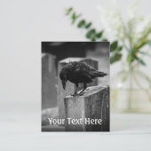 Falln Cemetery Crow Briefkaart (Staand voorkant)