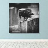 Falln Cemetery Crow Canvas Afdruk (Insitu (Houten vloer))