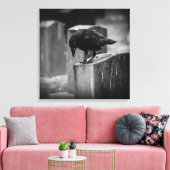 Falln Cemetery Crow Canvas Afdruk (Insitu (Woonkamer))