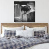 Falln Cemetery Crow Canvas Afdruk (Insitu (Slaapkamer))
