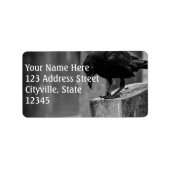 Falln Cemetery Crow Etiket (Voorkant)