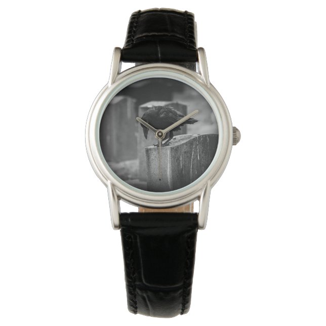 Falln Cemetery Crow Horloge (Voorkant)