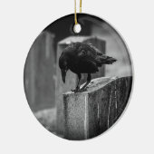 Falln Cemetery Crow Keramisch Ornament (Links)