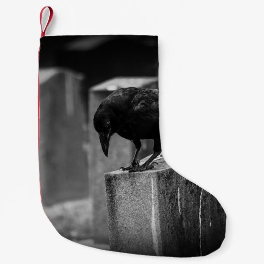 Falln Cemetery Crow Kleine Kerstsok (Voorkant)