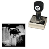 Falln Cemetery Crow Rubberstempel (Gestempeld)