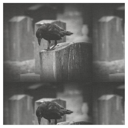 Falln Cemetery Crow Stof (Close Up)