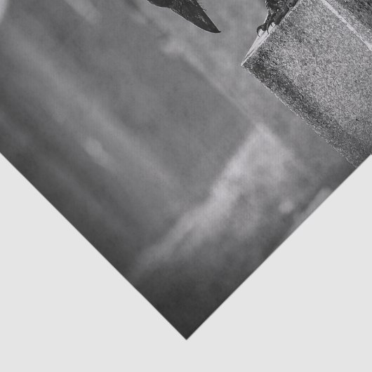 Falln Cemetery Crow Tissuepapier (Detail)