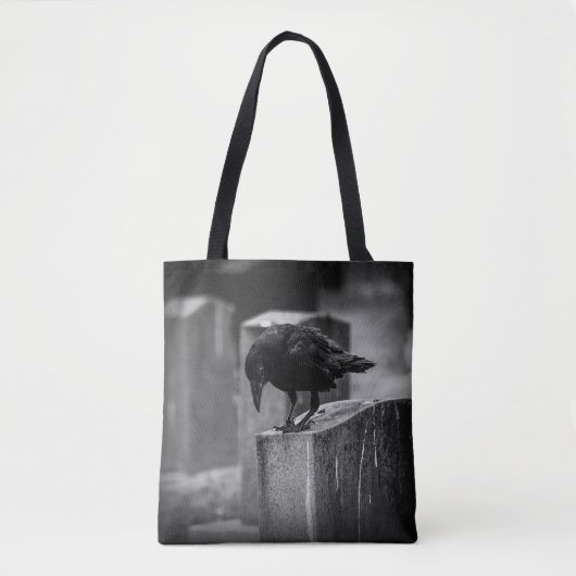 Falln Cemetery Crow Tote Bag (Voorkant)