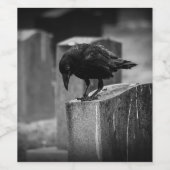 Falln Cemetery Crow Wijn Etiket (Enkel label)