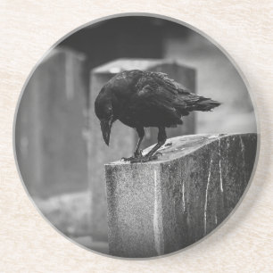 Falln Cemetery Crow Zandsteen Onderzetter