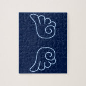Falln Chibi Angel Wings Legpuzzel (Verticaal)