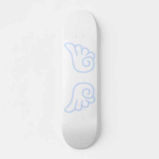 Falln Chibi Angel Wings Persoonlijk Skateboard (Voorkant)