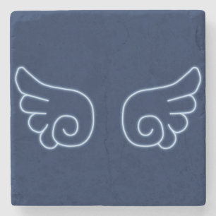 Falln Chibi Angel Wings Stenen Onderzetter