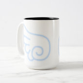 Falln Chibi Angel Wings Tweekleurige Koffiemok (Voorkant links)