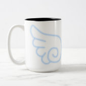 Falln Chibi Angel Wings Tweekleurige Koffiemok (Links)