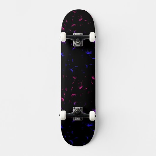 Falln Dandelion Seeds Bisexual Pride Skateboard (Voorkant)