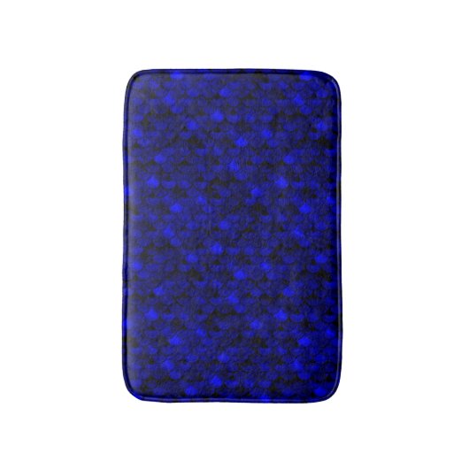 Falln Dark Blue Mermaid Scales Badmat (Voorkant Verticaal)