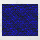 Falln Dark Blue Mermaid Scales Bier Etiket (Enkel label)