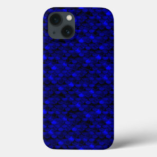Falln Dark Blue Mermaid Scales Case-Mate iPhone Case