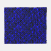 Falln Dark Blue Mermaid Scales Fleece Deken (Voorkant (Horizontaal))