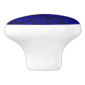 Falln Dark Blue Mermaid Scales Keramische Knop (Zijkant)