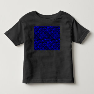 Falln Dark Blue Mermaid Scales Kinder Shirts