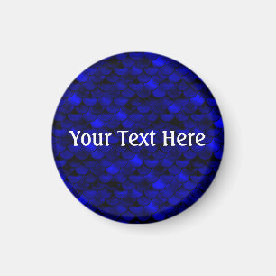 Falln Dark Blue Mermaid Scales Magneet