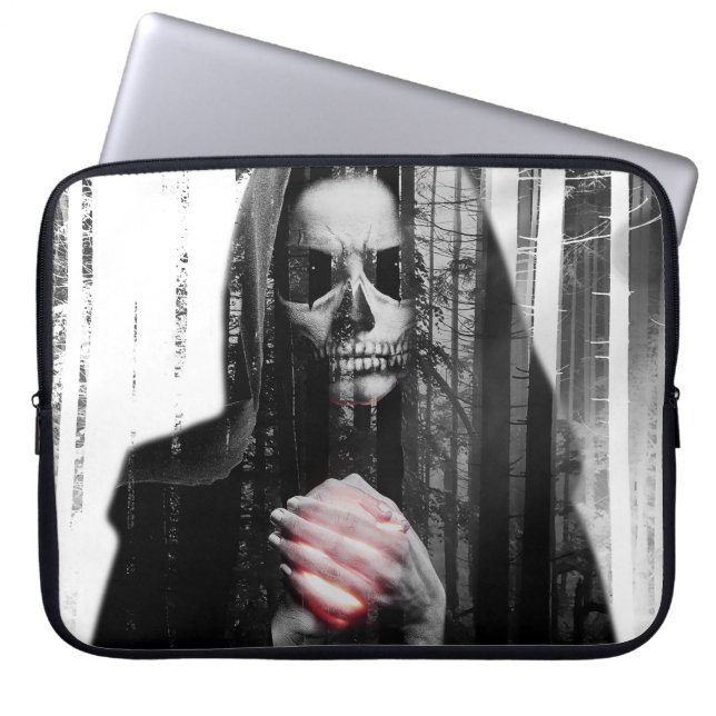Falln Death Waits Laptop Sleeve (Voorkant)