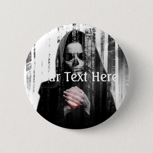 Falln Death Waits Ronde Button 5,7 Cm (Voorkant)