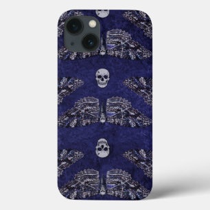 Falln Deathshead Moth and Skulls iPhone 13 Hoesje