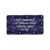 Falln Deathshead Moth and Skulls Etiket (Voorkant)