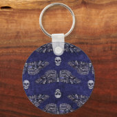 Falln Deathshead Moth and Skulls Sleutelhanger (Voorkant)