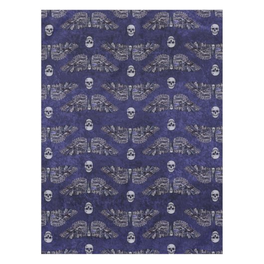 Falln Deathshead Moth and Skulls Tafelkleed (Voorkant)