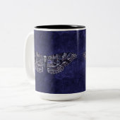 Falln Deathshead Moth Tweekleurige Koffiemok (Voorkant links)