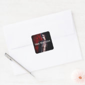 Falln Devil's nacht Vierkante Sticker (Envelop)