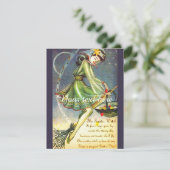 Falln Easter Witch Feestdagenkaart (Staand voorkant)