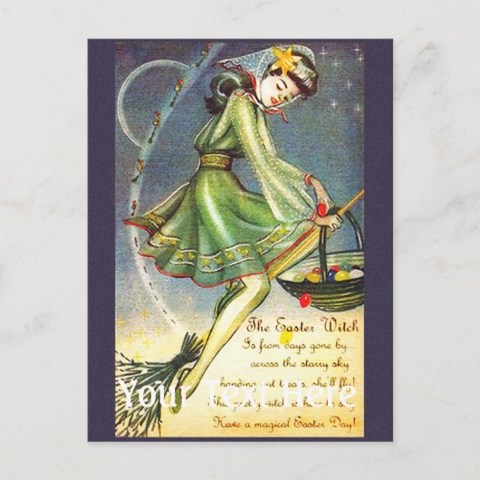 Falln Easter Witch Feestdagenkaart (Voorkant)
