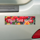 Falln Floral Crimson Waves Bumpersticker (Op auto)