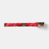Falln Floral Crimson Waves Satijnen Lint (Voorkant)