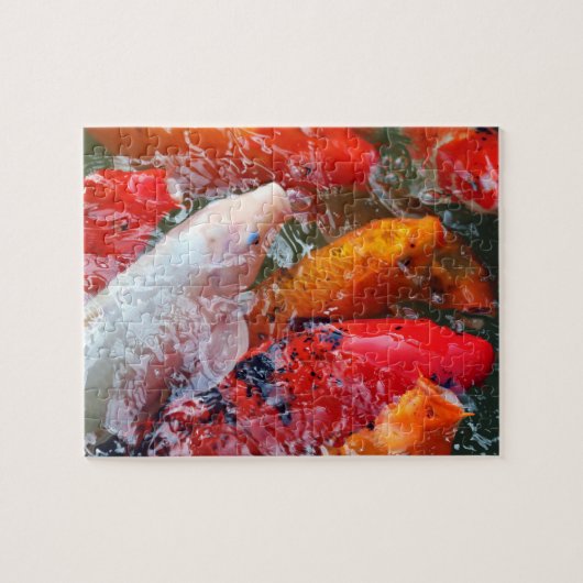 Falln Gathering Koi Legpuzzel (Horizontaal)