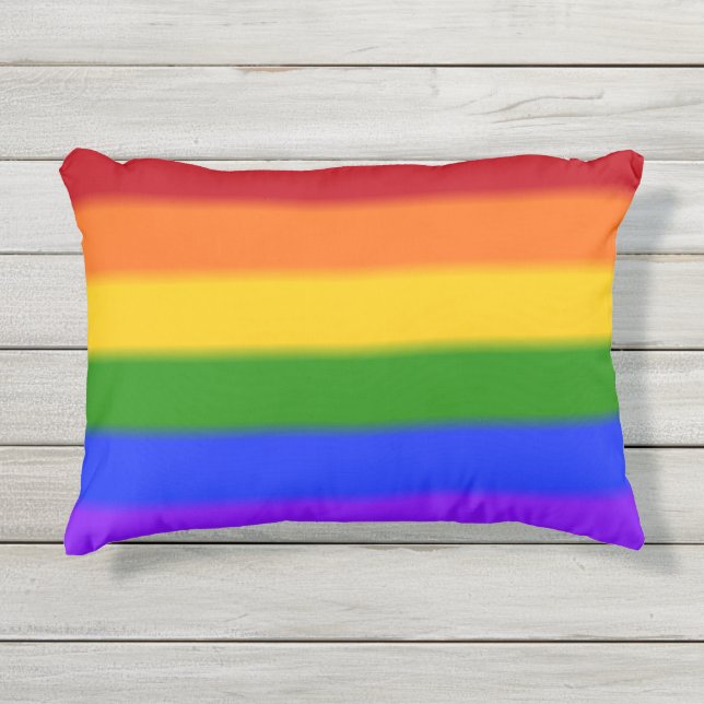 Falln Gay Pride Flag Buitenkussen (Voorkant)