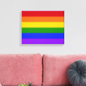 Falln Gay Pride Flag Canvas Afdruk (Insitu (Woonkamer))