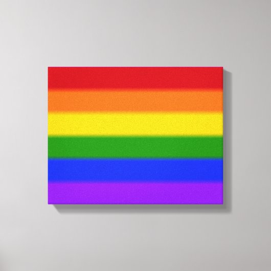 Falln Gay Pride Flag Canvas Afdruk (Voorkant)