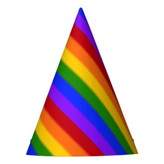 Falln Gay Pride Flag Feesthoedjes (Voorkant)