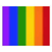 Falln Gay Pride Flag Foto Afdruk (Voorkant)