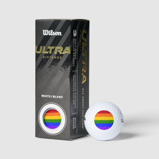 Falln Gay Pride Flag Golfballen (Verpakking)