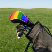 Falln Gay Pride Flag Golfheadcover (Insitu)