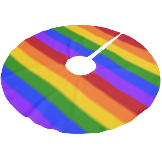 Falln Gay Pride Flag Kerstboom Rok (Gekanteld)